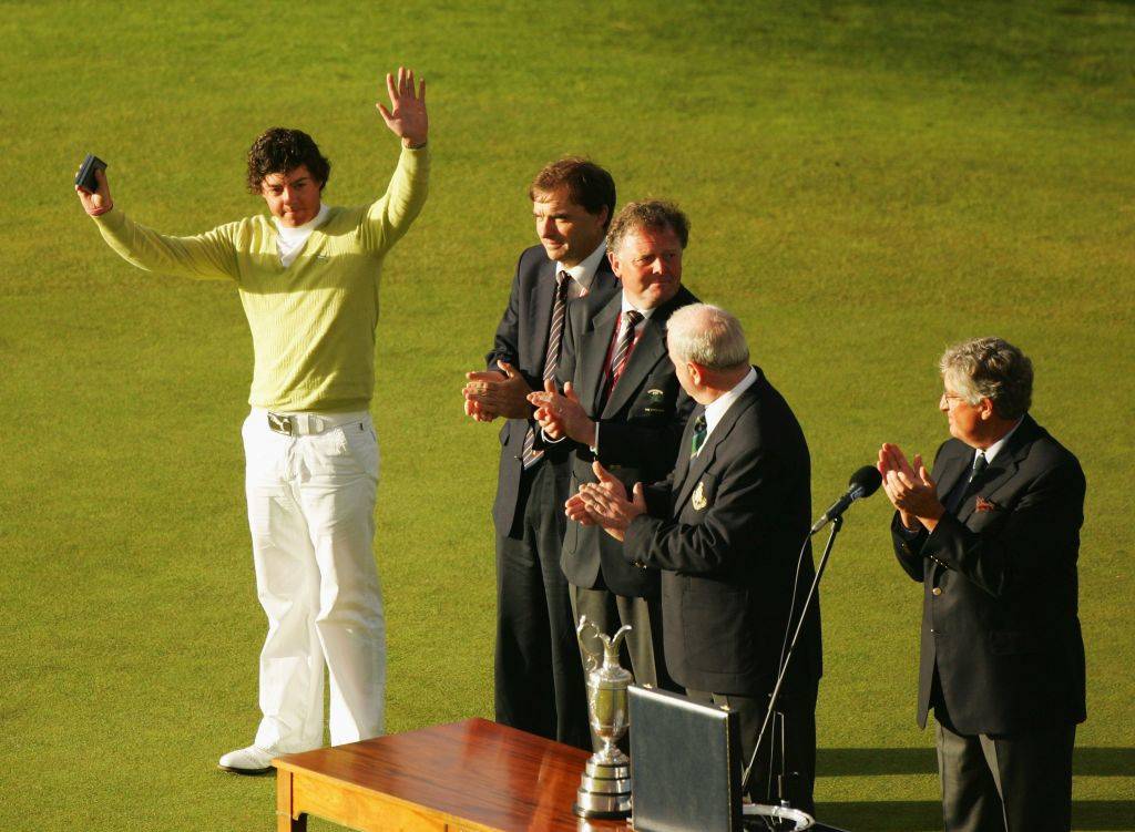 Rory McIlroy wins the Silver Medal in 2007 at Carnoustie